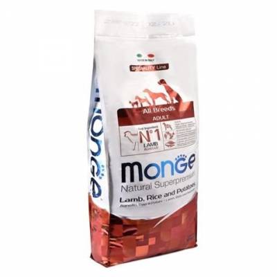 Monge Dog Speciality Adult 25/16 корм ГИПОАЛЛЕРГЕННЫЙ для взрослых собак всех пород (Ягнёнок, Рис и Картофель)